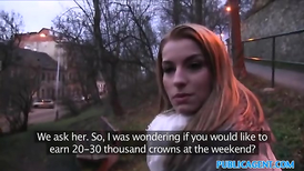 Suspicious girl has fun with handsome fake agent