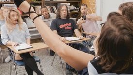 Adriana Chechik and Kimmy Granger doing sex ed